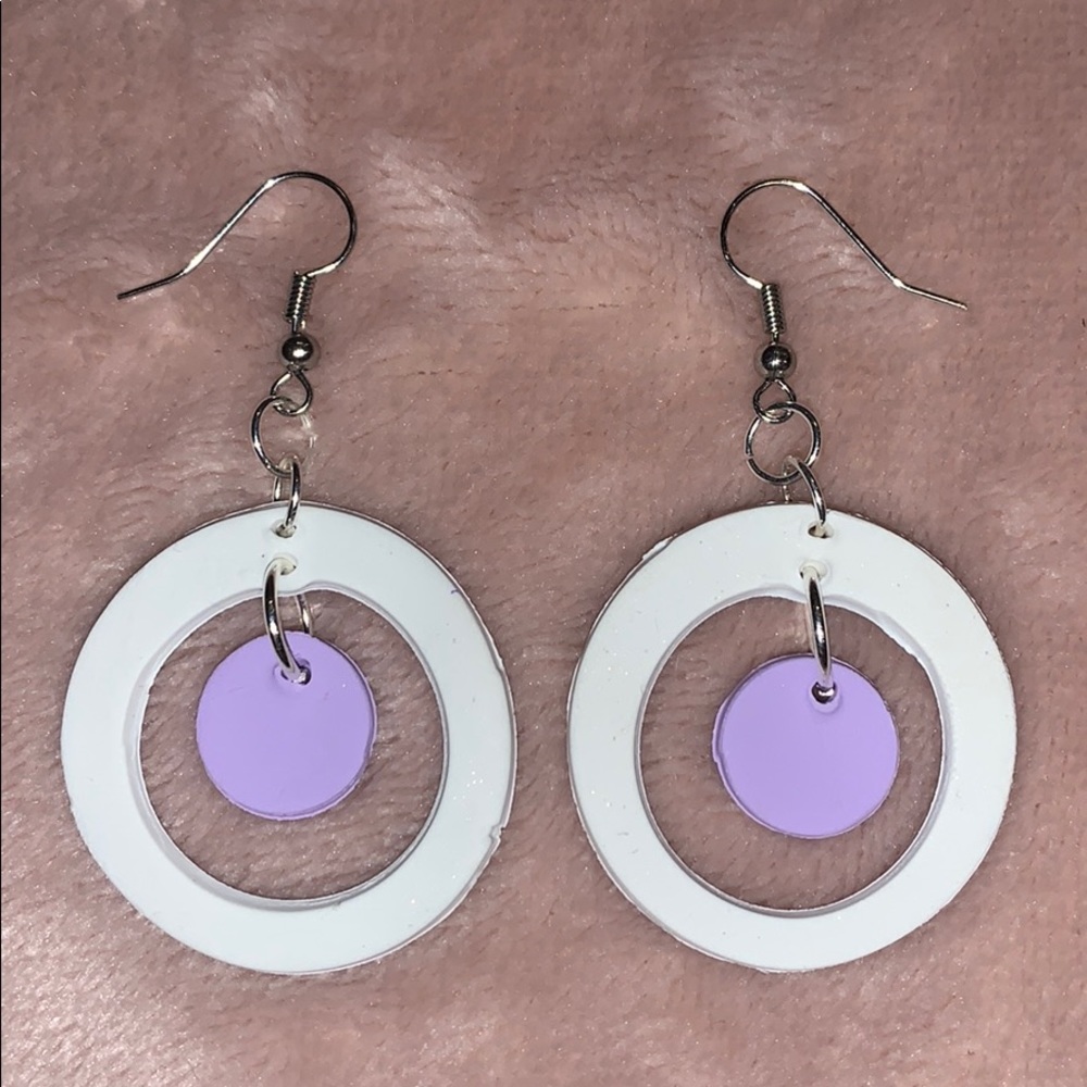 Handmade polymer clay earrings